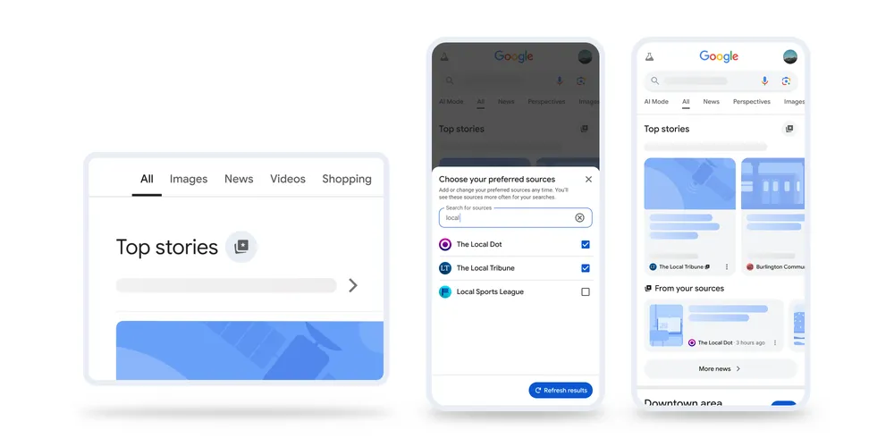 Google, "Tercih Edilen Kaynaklar" Özelliğini Tüm Dillerde Yayınladı