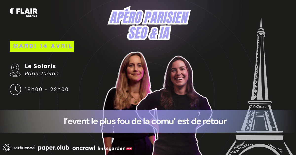The Parisian Apéro SEO & AI is Coming Back on April 14, 2026!